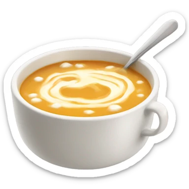 Sopa con crema  sticker