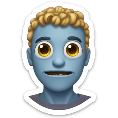 Monstruo enfadado sticker