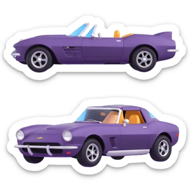 Chevrolet sports car sticker