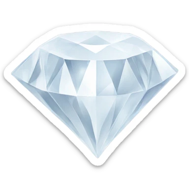 White diamond sticker