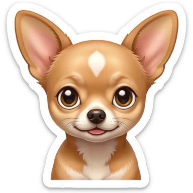 Tan chihuahua doing expressions sticker