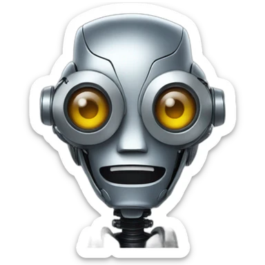 zany robot sticker