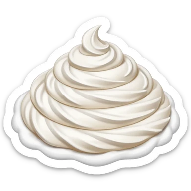 whip cream sticker