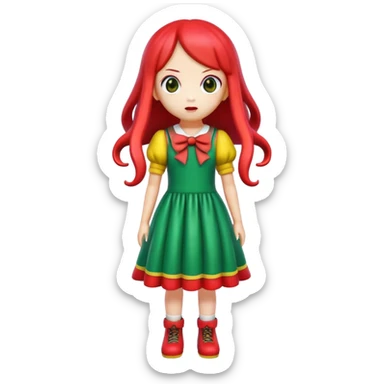 Squid Game giant doll from Red Light Green Light game sticker