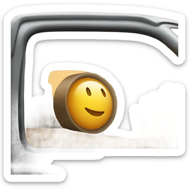 Sunrise through truck windshield  sticker