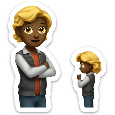 Gemini doing math sticker