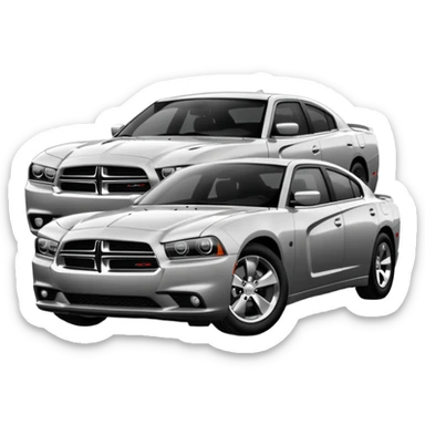 dodge charger sxt with black rims sticker