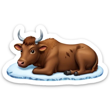 FROZEN CATTLE sticker