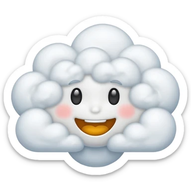 Emoji de pensamiento  nube sticker