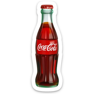 Classic Coca Cola bottle sticker