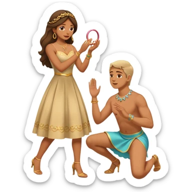 🧎‍♂️‍➡️💍💃 sticker