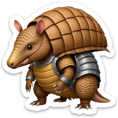 Giant armadillo sticker