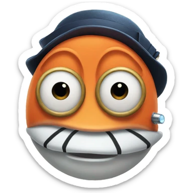 nemo with a monocle  sticker