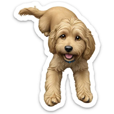 realistic dog portrait solo sticker