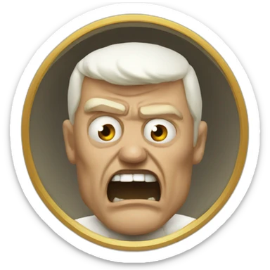 Pope angry doomguy sticker