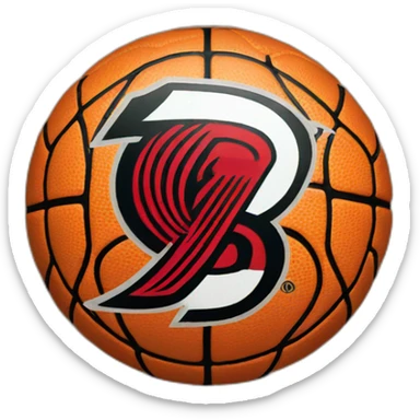 portland trailblazers basketball logo sticker