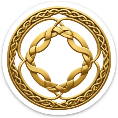 4 Celtic circles sticker