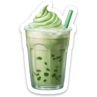 Iced matcha latte  sticker