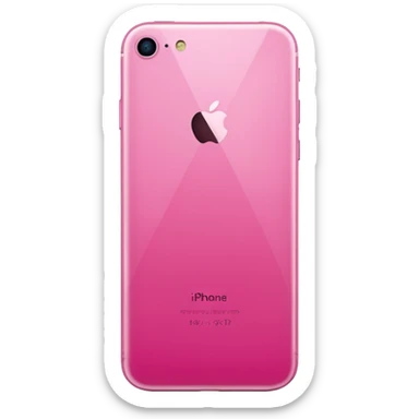 Iphone 17 pink sticker