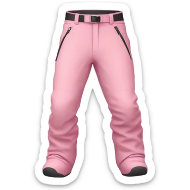 ski pants soft pink sticker