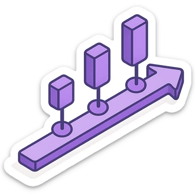 "Timeline", "history" no text, with the colors: Primary Purple:  #8B5CF6
  Light Purple:    #A78BFA sticker