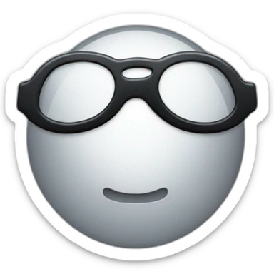 a black droplet using a turned-down-for-what' glasses sticker
