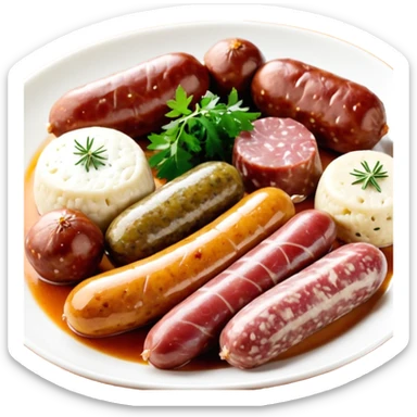 Nourriture d'Europe de l'Est (Slovaque, Hongrois, république tchèque et Pologne) sticker