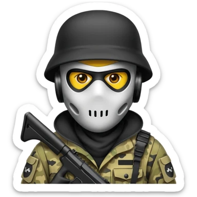 Bir cod ghostun elinde  silah olsun sticker