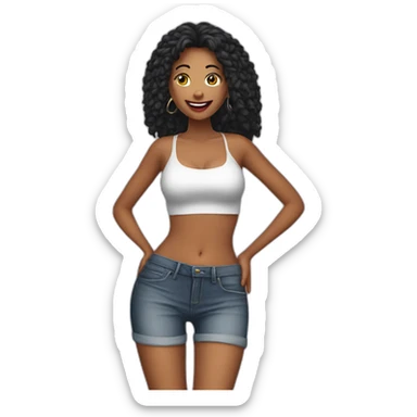 Sexy woman that goes to karaoke club sticker