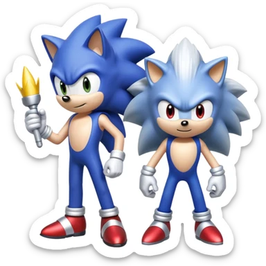 Sonic the hedgehog: Silver the hedgehog sticker