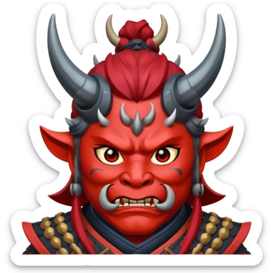 samurai oni sticker