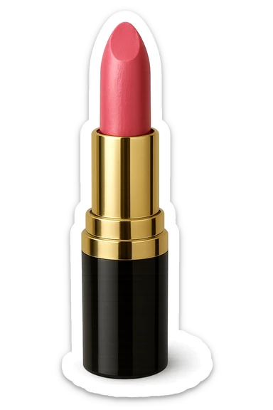 pink lipstick sticker