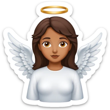 Short Latino woman Angel  sticker