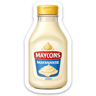 a bottle of mayo sticker