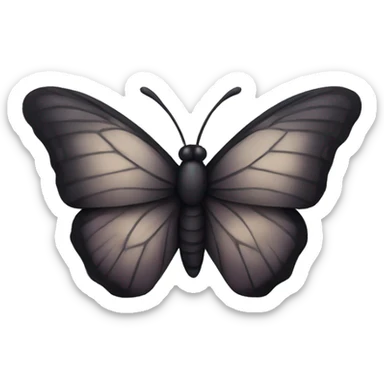dark butterfly  sticker