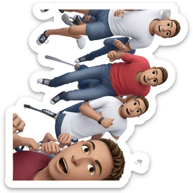 boys in casual outfits sticker