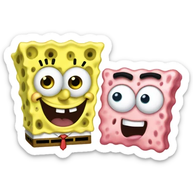 spongebob and patrick  sticker