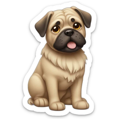 Mops dog sticker