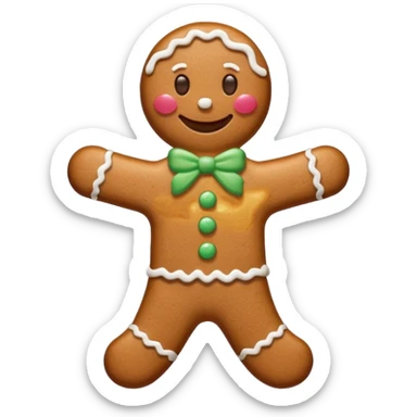 Omino di pan di zenzero  sticker