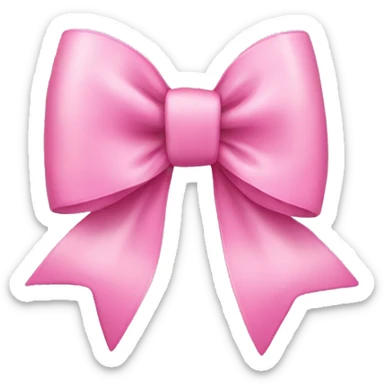 Pretty pink bow sticker