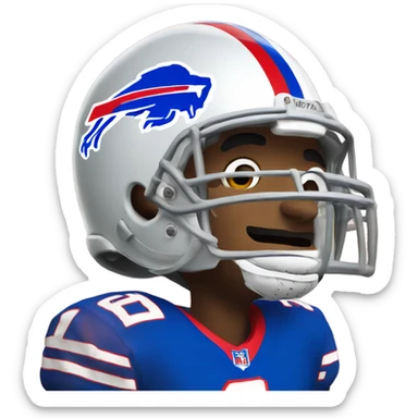 Buffalo bills quarterback  sticker