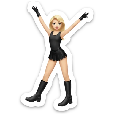 drill team dance boots sticker