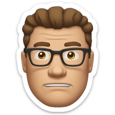 grumpy hank hill sticker