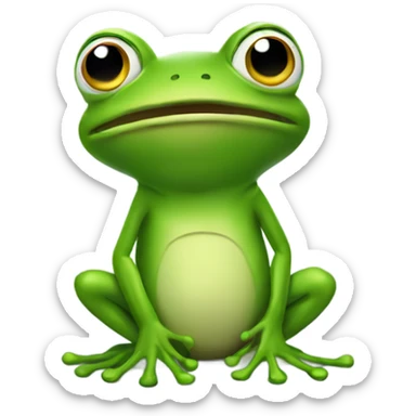 Frog swearing  sticker