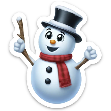 Frosty the snowman sticker