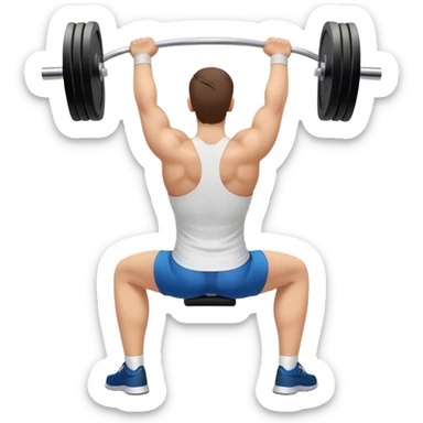 upper-back row exercise sticker