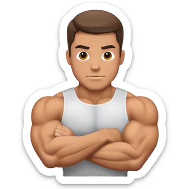 guy how to bicep curls sticker