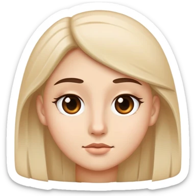Create an emoji that’s a mean side eye plain face sticker