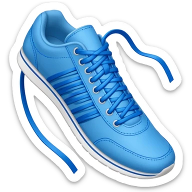 make an emoji of blue shoe laces only- they should be long and stringy sticker