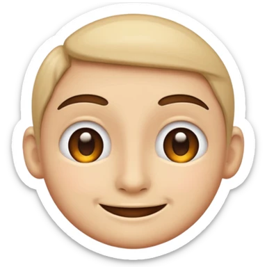 smirking face sticker